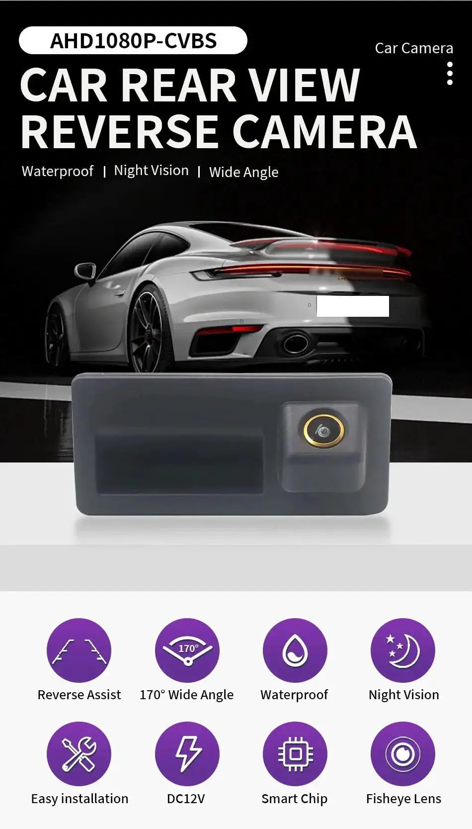 Tailgate Camera for VW Drivers, Clear Rear View HD — product view 14
