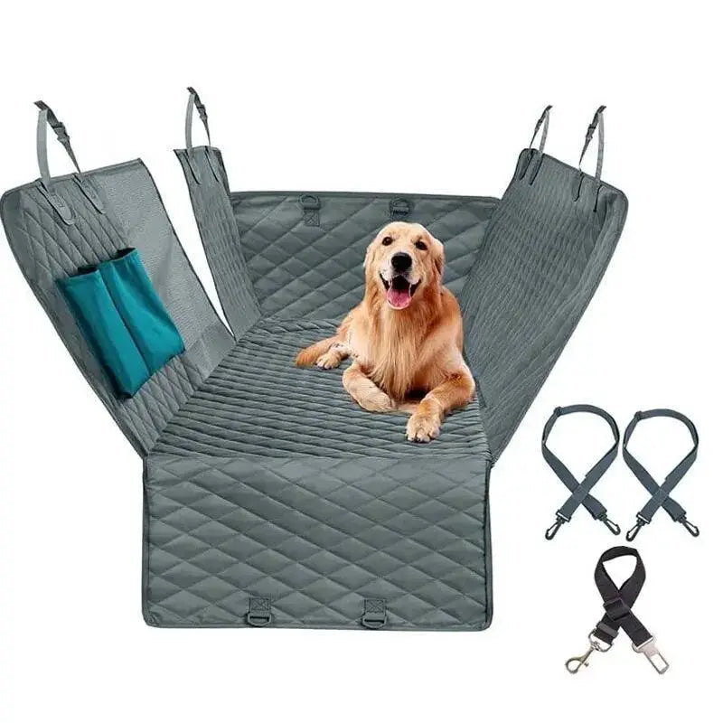 Double Zipper Waterproof Car Pet Seat Pad Rear Seat Cover