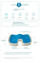 Ergonomic Memory Foam Gel Seat Cushion