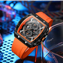 Mens Curren Casual Chronograph Quartz Watch Blue Strap