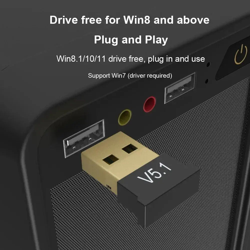 Bluetooth USB Dongle For PC Laptop Seamless Connectivity