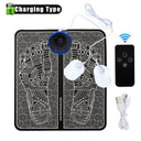 Rechargeable Electric Foot Massager Pad Electrostimulator Massage Mat EMS Muscle Massager Relax Feet Massage Fitness Massager