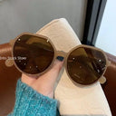 Trendy Round Frame Sunglasses in Candy Colors UV400 Protection