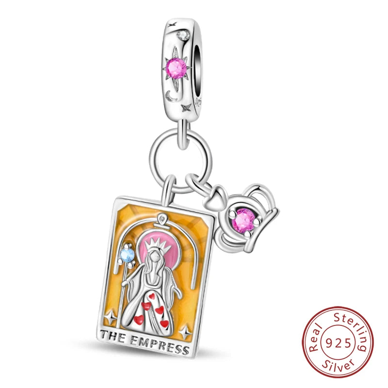 Charm Sterling Silver Tarot Card