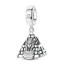 Silver Charm Pendant Celtic Dragon
