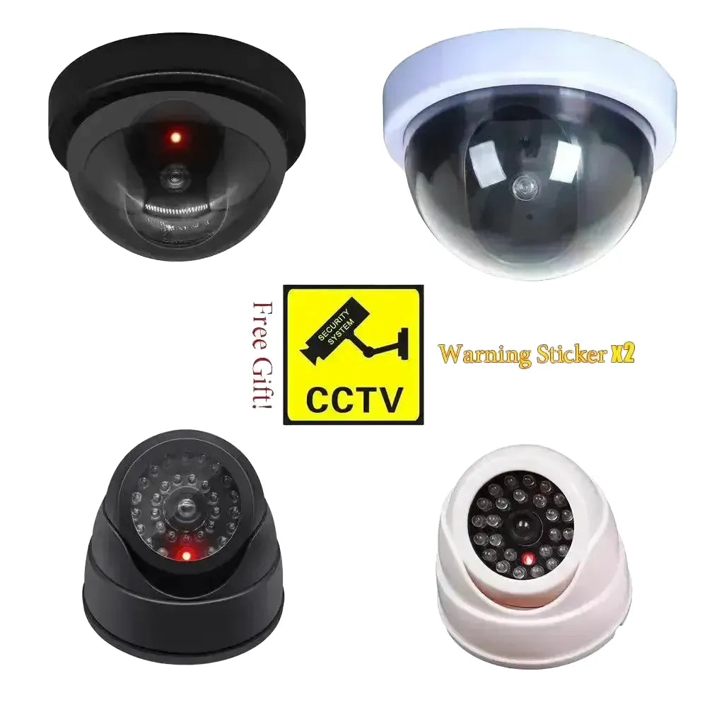 Theft Deterrent Fake CCTV Camera for Shops — Dome White