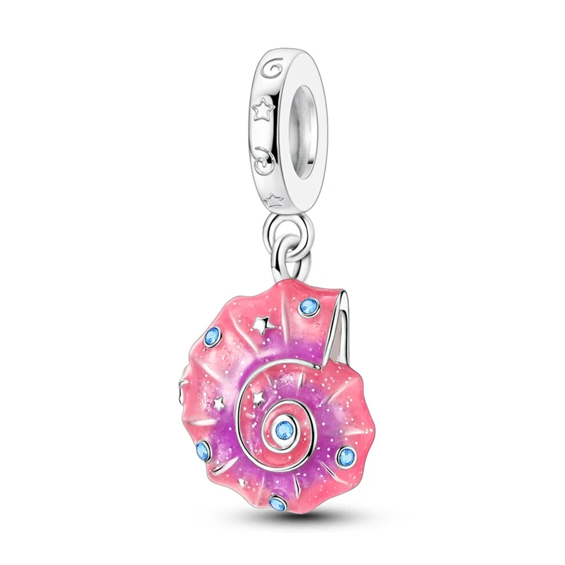 Sterling Silver Charm Beads Rose