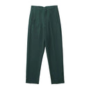 Vintage High-Waist Zipper Fly Trousers for Stylish Women