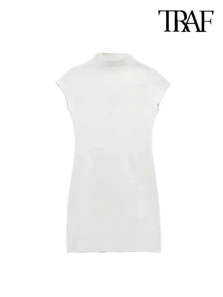 Sophisticated Vintage Sleeveless Knit Dress Style Statement