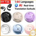 Wireless BT AI Real Time Language Translator Earphones For Travel 144 Languages