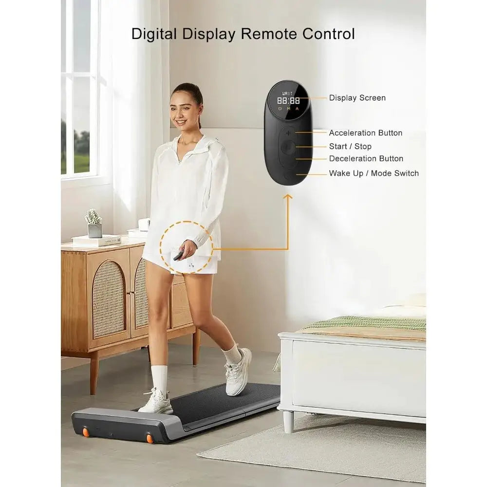 Foldable Walking Pad Treadmill, Compact for Under Desk Use, Space-Saving Design