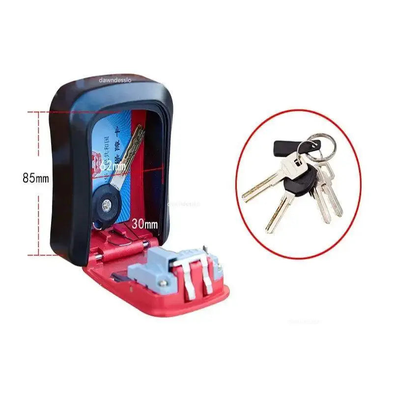 Key Storage Box Secure Wall Organizer With Lock System