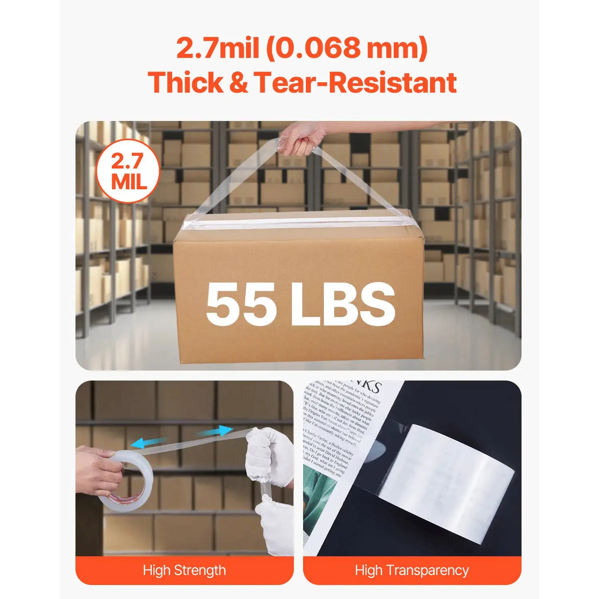 High Strength Clear Packing Tape — product view 4