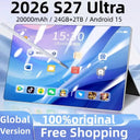 2026 S27 Ultra Tablet Android 16 GPS WIFI 24GB 2TB 20000mAh 5G Dual Card Snapdragon 8gen3 10 Core Original Android Tablet PC