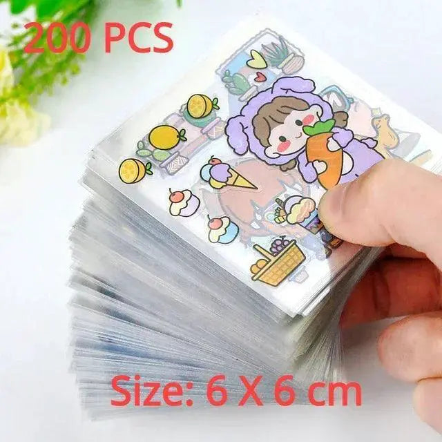 200 Cute Sticker Set for Kids Scrapbooking Kit Deluxe