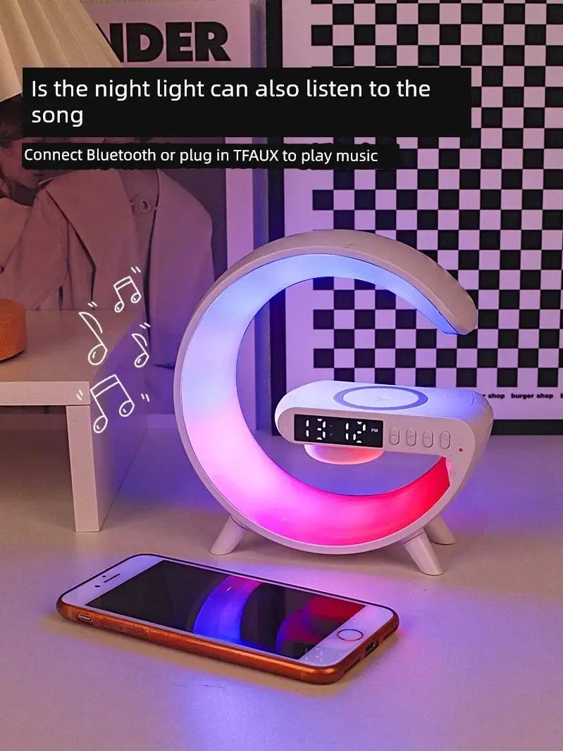 Wireless Charging Speaker Night Light Gift For Girls - OurLum.com