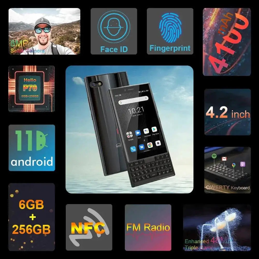 Unihertz TITAN Slim QWERTY Smartphone 6GB RAM 256GB Storage