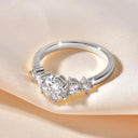 Gold Moissanite Engagement Ring
