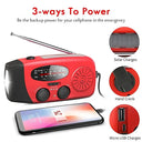 Solar Hand Crank Radio Portable Emergency Weather Alert Device with 2000mAh Power Bank and LED Flashlight Ideal for Home Blackout Severe Weather Camping Hurricane Preparedness Survival Gear NOAA FM AM and Outdoor Safety