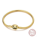 Sterling Silver Golden Love Bracelet