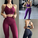Breathable Peach High Waist Yoga Suit - Hip-Lift