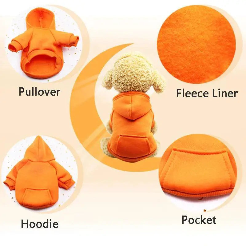 Winter Dog Hoodie For Small And Medium Dogs Cozy Clothing