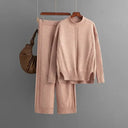 Warm Knitwear Set for Women Office Wear