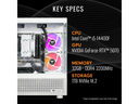 Thermaltake LCGS NE Gaming Desktop (Intel Core NVIDIA GeForce RTX Memory, NVMe PSU, Wifi, Windows