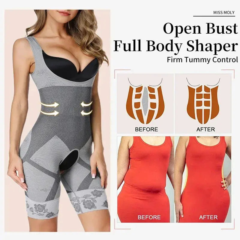 Women Bodysuit Shapewear Waist Trainer Underbust Slimming