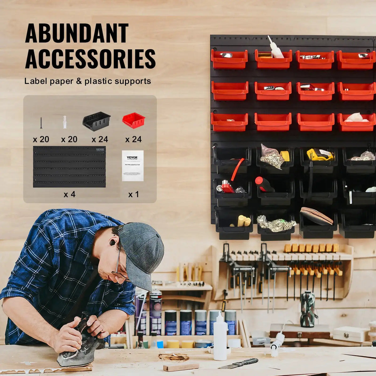 Wall Mounted Storage Bins For Home Organization — product image 5