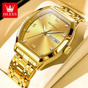 Luxury OLEVS Tonneau Men Wristwatch