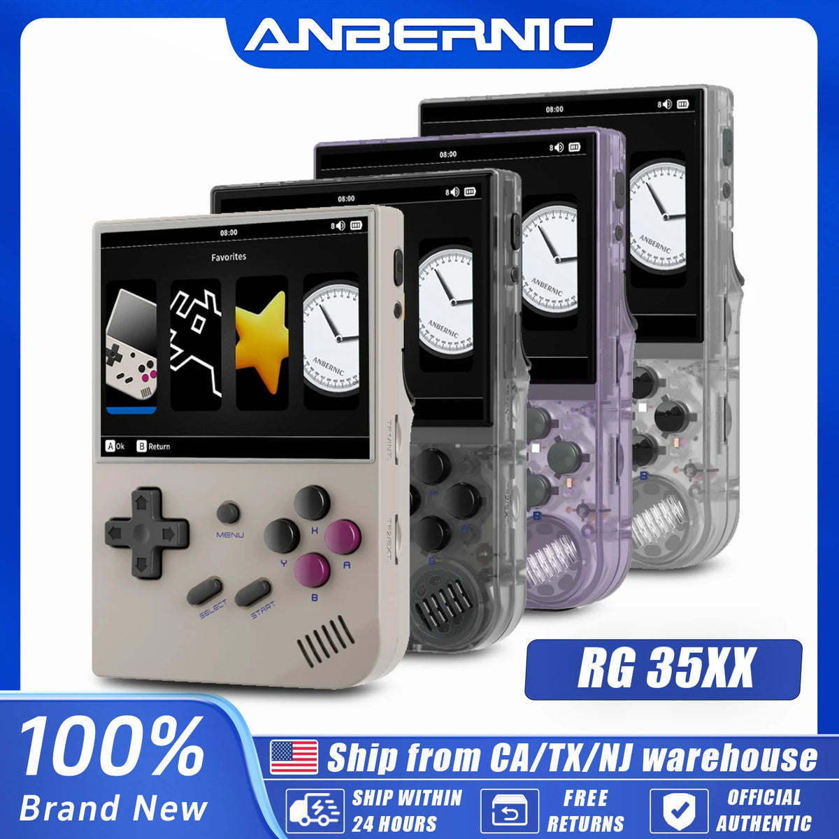 ANBERNIC Handheld Game Console Linux System '' IPS Screen — product view 1