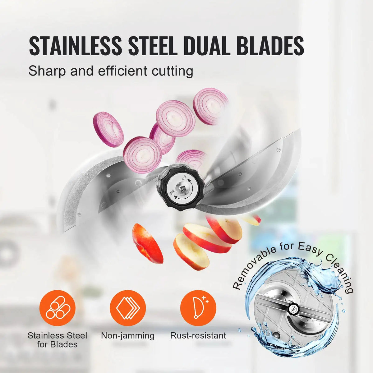 SucceBuy Electric Vegetable Slicer Thickness Adjustable — product view 4