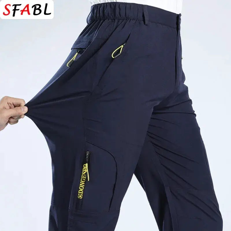 Men Outdoor Hiking Pants Quick Dry Travel Trousers L5XL