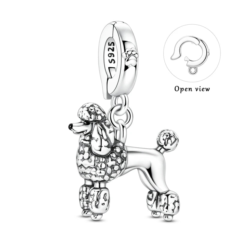 Silver Charm Pendant Celtic Dragon