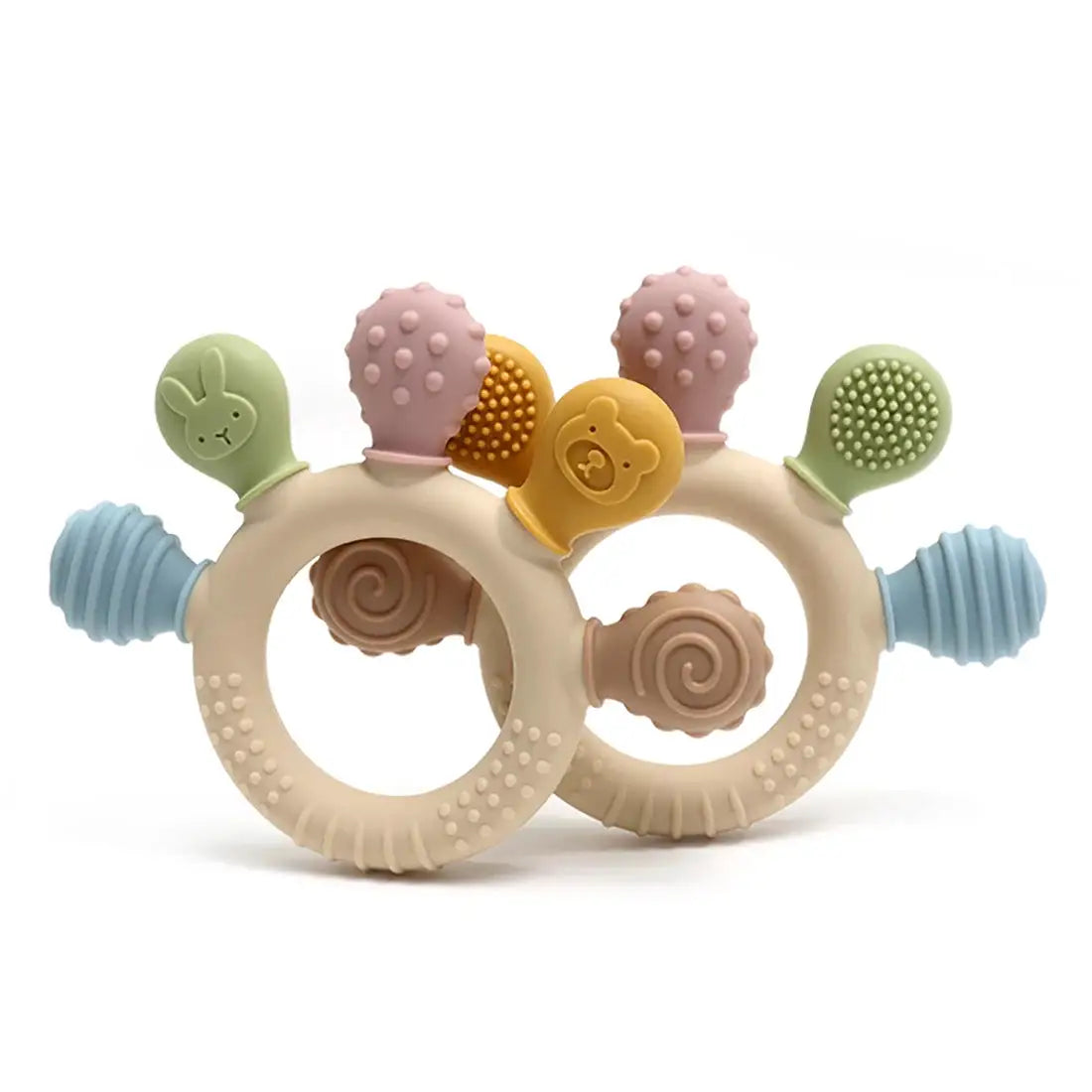 erduo Silicone Baby teether anxiety teething toys 0 12 months chew beads sensory gum relief soother