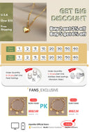XIYANIKE 316L Stainless Steel Gold Color Love Heart Necklace