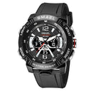 SMAEL LED Sports Watch Dual Time Display Water Resistant