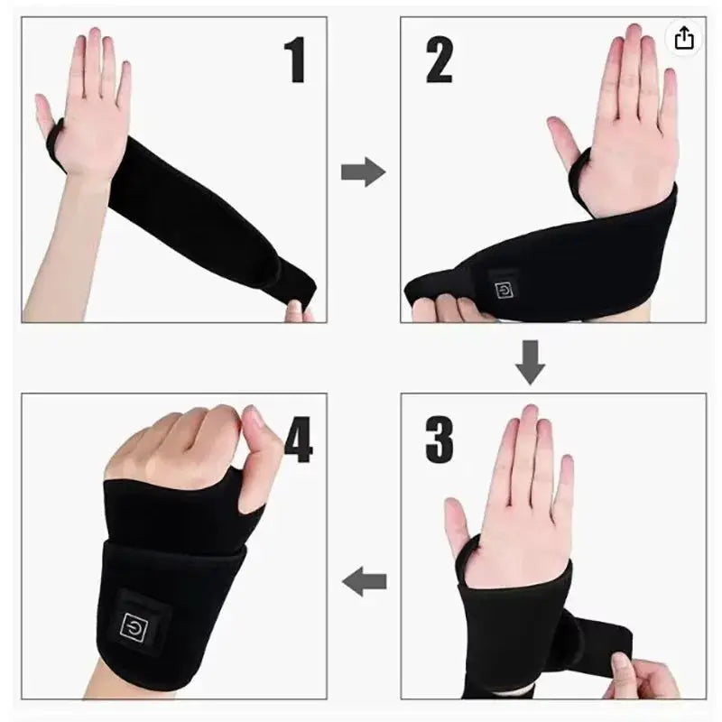 Electric Heat Foot and Hand Massager Vibrate Heat the Ankles Portable Ankles Bracket Joints Relax for Winter Fitness Exercise