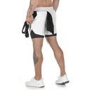 Men's Camo 2-in-1 Quick-Dry Training Shorts for Fitness