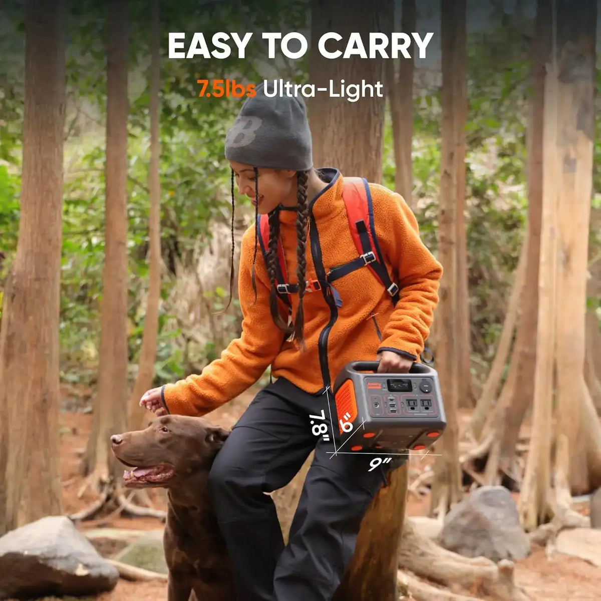 Jackery Portable Power Station E300 New Kit with Small Carrying Bag, 287Wh LiFePO4 Battery for Camping and Emergencies