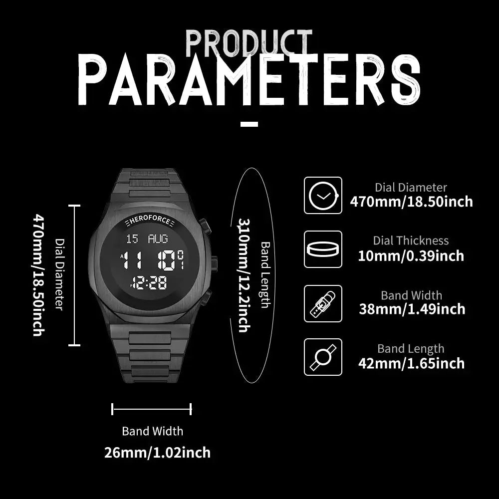 Heroforce Digital Chrono Watch — product image 7