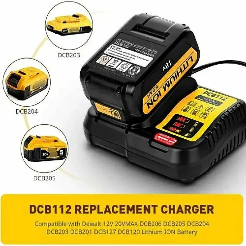 DCB112 2A Lithium Battery Charger For 10.8V And 18V Tools