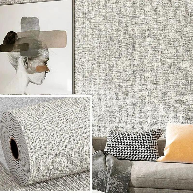 Waterproof Linen Wallpaper for Bathrooms — Hot air balloon