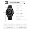 SKMEI Moon Phase Leather Wristwatch Stylish Timepiece Design