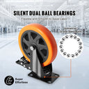 Secure Lock Swivel Plate Caster