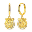Mula Sterling Silver Golden Earrings