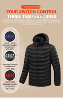 21 Areas Heated Jacket USB Electric Coat For Men And Women