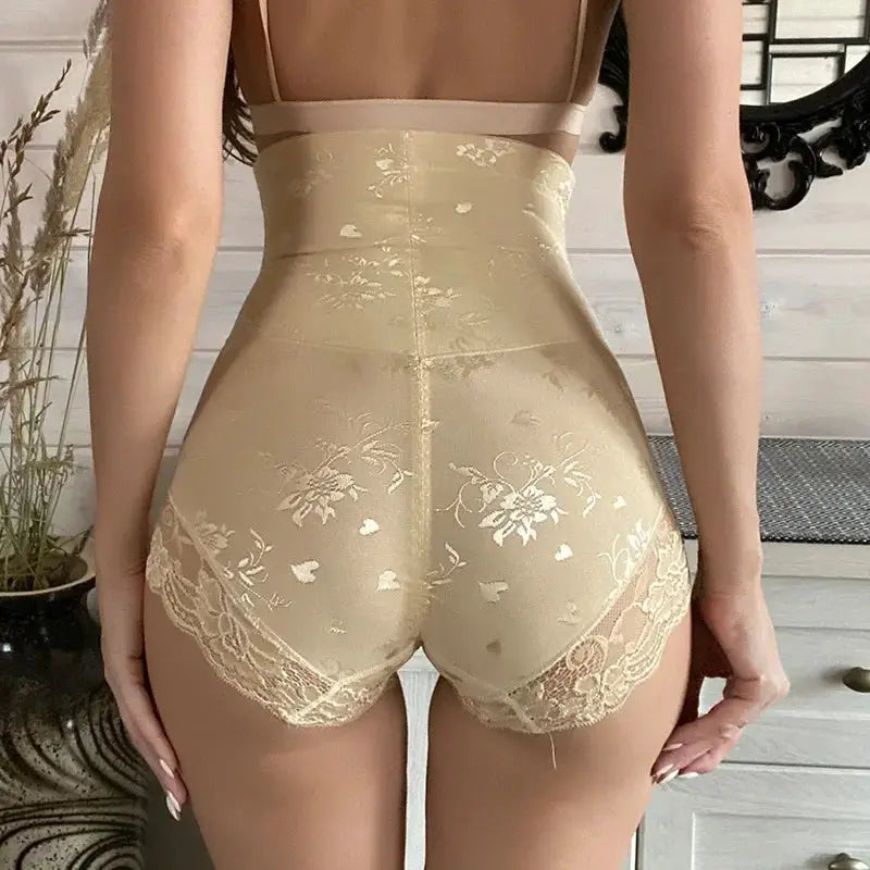 Luxe High Waist Lace Shaper Panties Postpartum Support
