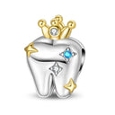 Sterling Silver Charm Beads Glowing